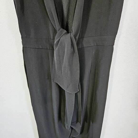 RENAME Bare Tie Back Straight Leg Black Women's Party Jumpsuit Size M - Picture 7 of 9
